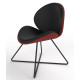 Revive Upholstered Retro Lounge Chair With Criss Cross Frame